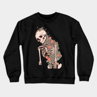 Floral Skeleton Crewneck Sweatshirt